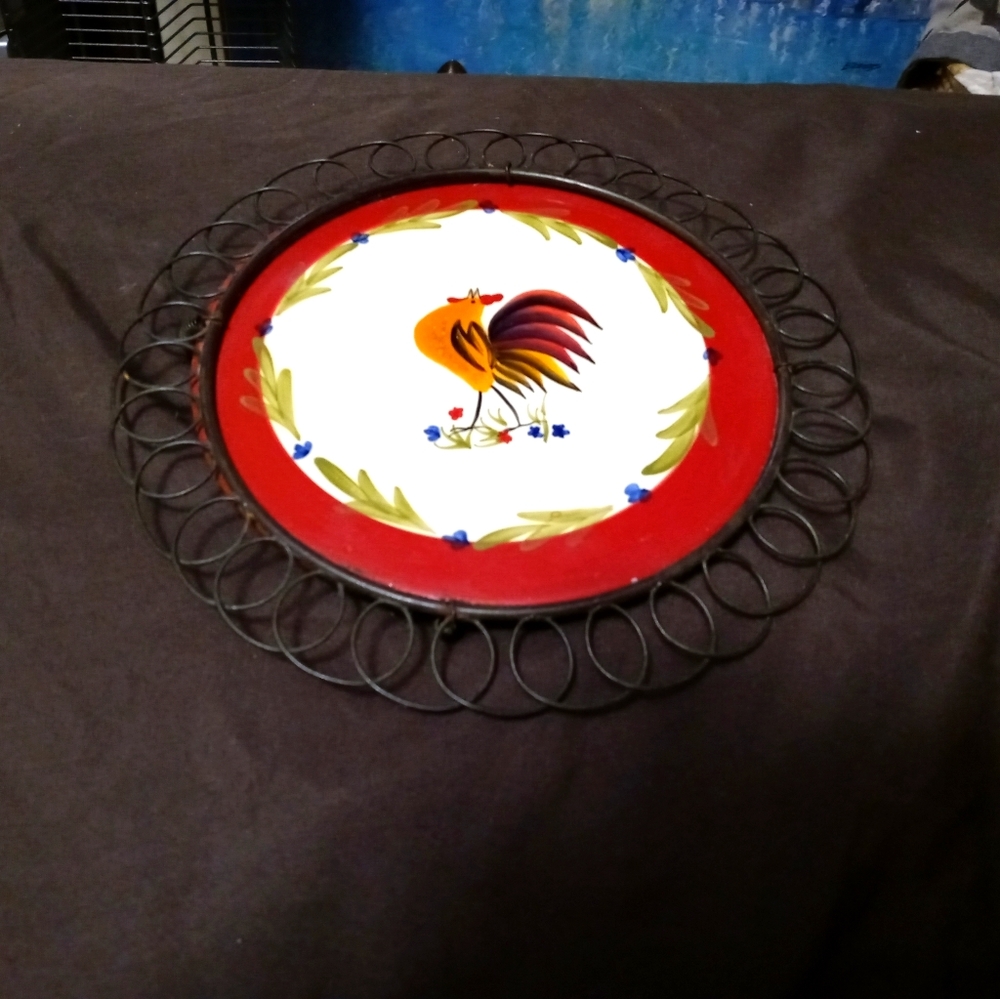 🍪🍲AVON TABLE ROOSTER COASTER🏤🐴